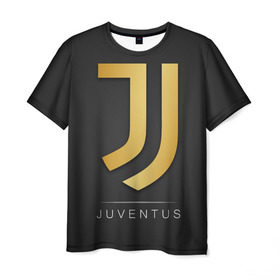 Мужская футболка 3D с принтом Juventus Gold Edition в Екатеринбурге, 100% полиэфир | прямой крой, круглый вырез горловины, длина до линии бедер | champions | italy | jeep | juventus | league | италия | лига | чемпионов | ювентус