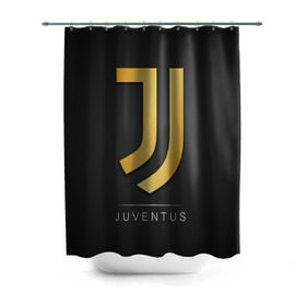 Штора 3D для ванной с принтом Juventus Gold Edition в Екатеринбурге, 100% полиэстер | плотность материала — 100 г/м2. Стандартный размер — 146 см х 180 см. По верхнему краю — пластиковые люверсы для креплений. В комплекте 10 пластиковых колец | champions | italy | jeep | juventus | league | италия | лига | чемпионов | ювентус