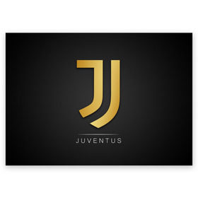 Поздравительная открытка с принтом Juventus Gold Edition в Екатеринбурге, 100% бумага | плотность бумаги 280 г/м2, матовая, на обратной стороне линовка и место для марки
 | Тематика изображения на принте: champions | italy | jeep | juventus | league | италия | лига | чемпионов | ювентус