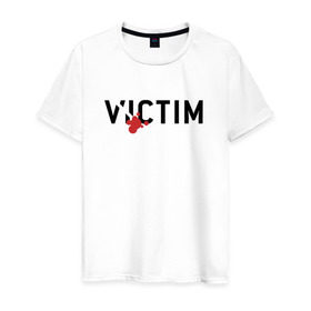 Мужская футболка хлопок с принтом GTA SA - Victim в Екатеринбурге, 100% хлопок | прямой крой, круглый вырез горловины, длина до линии бедер, слегка спущенное плечо. | carl johnson | grand theft auto | gta | los santos | sa | san andreas | гта