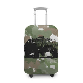 Чехол для чемодана 3D с принтом Jeep в Екатеринбурге, 86% полиэфир, 14% спандекс | двустороннее нанесение принта, прорези для ручек и колес | 23 февраля | hummer | jeep | авто | армейская | армия | внедорожник | военная | джип | камуфляж | милитари | россия | хамер