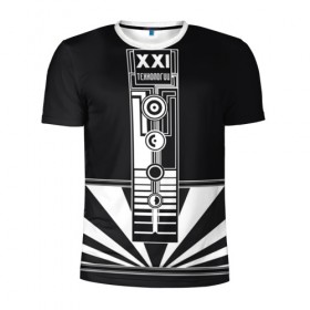 Мужская футболка 3D спортивная с принтом технологии XXI в Екатеринбурге, 100% полиэстер с улучшенными характеристиками | приталенный силуэт, круглая горловина, широкие плечи, сужается к линии бедра | 