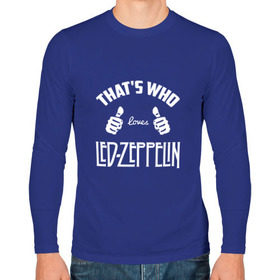 Мужской лонгслив хлопок с принтом Вот кто любит Led Zeppelin в Екатеринбурге, 100% хлопок |  | 