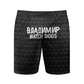 Мужские шорты 3D спортивные с принтом Владимир Watch Dogs в Екатеринбурге,  |  | 