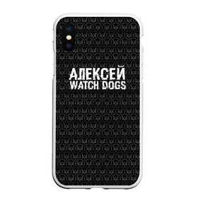 Чехол для iPhone XS Max матовый с принтом Алексей Watch Dogs в Екатеринбурге, Силикон | Область печати: задняя сторона чехла, без боковых панелей | алексей | алеша | леша