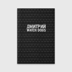 Обложка для паспорта матовая кожа с принтом Дмитрий Watch Dogs в Екатеринбурге, натуральная матовая кожа | размер 19,3 х 13,7 см; прозрачные пластиковые крепления | Тематика изображения на принте: дима