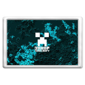 Магнит 45*70 с принтом Захар в стиле Minecraft в Екатеринбурге, Пластик | Размер: 78*52 мм; Размер печати: 70*45 | 