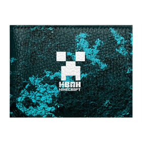 Обложка для студенческого билета с принтом Иван в стиле Minecraft в Екатеринбурге, натуральная кожа | Размер: 11*8 см; Печать на всей внешней стороне | ваня | крипер | майнкрафт