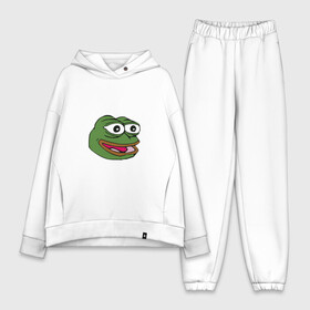 Женский костюм хлопок Oversize с принтом Pepe frog в Екатеринбурге,  |  | meme pepe мем прикол лягушка