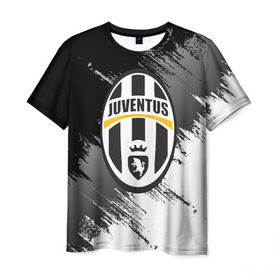Мужская футболка 3D с принтом Juventus в Екатеринбурге, 100% полиэфир | прямой крой, круглый вырез горловины, длина до линии бедер | juventus | футбол | ювентус