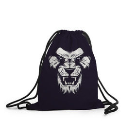 Рюкзак-мешок 3D с принтом Лев в Екатеринбурге, 100% полиэстер | плотность ткани — 200 г/м2, размер — 35 х 45 см; лямки — толстые шнурки, застежка на шнуровке, без карманов и подкладки | lev | lion | животные | лев | лева | лион | лицо льва