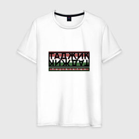 Мужская футболка хлопок с принтом Таджик в Екатеринбурге, 100% хлопок | прямой крой, круглый вырез горловины, длина до линии бедер, слегка спущенное плечо. | Тематика изображения на принте: таджикистан