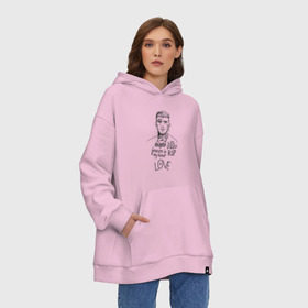 Худи SuperOversize хлопок с принтом lil peep forever in my heart в Екатеринбурге, 70% хлопок, 30% полиэстер, мягкий начес внутри | карман-кенгуру, эластичная резинка на манжетах и по нижней кромке, двухслойный капюшон
 | ahr | gustav | lil peep | ахр | гелик | густав | лил | лилпип | пип | реп | рок | рэп | хип хоп | эмо