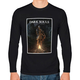 Мужской лонгслив хлопок с принтом Dark Souls Remastered в Екатеринбурге, 100% хлопок |  | dark souls | praise the sun | you died | дарк соулс | темные души