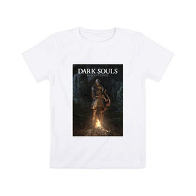 Детская футболка хлопок с принтом Dark Souls Remastered в Екатеринбурге, 100% хлопок | круглый вырез горловины, полуприлегающий силуэт, длина до линии бедер | Тематика изображения на принте: dark souls | praise the sun | you died | дарк соулс | темные души