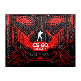 Обложка для студенческого билета с принтом Counter Strike-Оскар в Екатеринбурге, натуральная кожа | Размер: 11*8 см; Печать на всей внешней стороне | Тематика изображения на принте: кс го