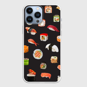 Чехол для iPhone 13 Pro Max с принтом Суши в Екатеринбурге,  |  | food | rolls | sushi | tokyo | еда | роллы | суши | токио