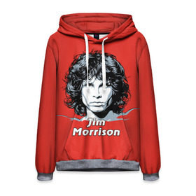 Мужская толстовка 3D с принтом Jim Morrison в Екатеринбурге, 100% полиэстер | двухслойный капюшон со шнурком для регулировки, мягкие манжеты на рукавах и по низу толстовки, спереди карман-кенгуру с мягким внутренним слоем. | the doors | автор песен | вокалист | джим моррисон | звезда | музыка | певец | поэт | рок | рок музыка | фронтмен