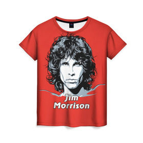 Женская футболка 3D с принтом Jim Morrison в Екатеринбурге, 100% полиэфир ( синтетическое хлопкоподобное полотно) | прямой крой, круглый вырез горловины, длина до линии бедер | the doors | автор песен | вокалист | джим моррисон | звезда | музыка | певец | поэт | рок | рок музыка | фронтмен