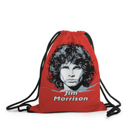 Рюкзак-мешок 3D с принтом Jim Morrison в Екатеринбурге, 100% полиэстер | плотность ткани — 200 г/м2, размер — 35 х 45 см; лямки — толстые шнурки, застежка на шнуровке, без карманов и подкладки | the doors | автор песен | вокалист | джим моррисон | звезда | музыка | певец | поэт | рок | рок музыка | фронтмен