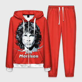 Мужской костюм 3D с принтом Jim Morrison в Екатеринбурге, 100% полиэстер | Манжеты и пояс оформлены тканевой резинкой, двухслойный капюшон со шнурком для регулировки, карманы спереди | the doors | автор песен | вокалист | джим моррисон | звезда | музыка | певец | поэт | рок | рок музыка | фронтмен