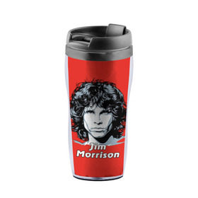 Термокружка-непроливайка с принтом Jim Morrison в Екатеринбурге, внутренняя часть — пищевой пластик, наружная часть — прозрачный пластик, между ними — полиграфическая вставка с рисунком | объем — 350 мл, герметичная крышка | the doors | автор песен | вокалист | джим моррисон | звезда | музыка | певец | поэт | рок | рок музыка | фронтмен