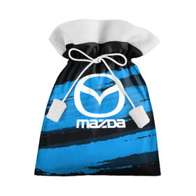 Подарочный 3D мешок с принтом Mazda MOTORs Blue в Екатеринбурге, 100% полиэстер | Размер: 29*39 см | Тематика изображения на принте: 