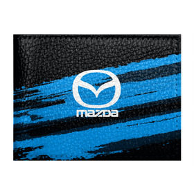 Обложка для студенческого билета с принтом Mazda MOTORs Blue в Екатеринбурге, натуральная кожа | Размер: 11*8 см; Печать на всей внешней стороне | 