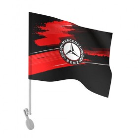 Флаг для автомобиля с принтом Mercedes MOTORs uniform в Екатеринбурге, 100% полиэстер | Размер: 30*21 см | auto | automobile | car | machine | mercedes | motor | motor car | sport car | автомашина | легковой автомобиль | спортивный автомобиль | тачка