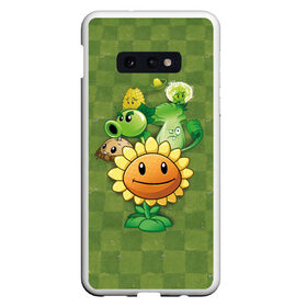 Чехол для Samsung S10E с принтом Plants vs Zombies в Екатеринбурге, Силикон | Область печати: задняя сторона чехла, без боковых панелей | plants | plants vs zombies | zombies | зомби против растений