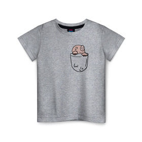 Детская футболка хлопок с принтом Pig Sins pocket в Екатеринбурге, 100% хлопок | круглый вырез горловины, полуприлегающий силуэт, длина до линии бедер | anime | nanatsu no taizai | seven deadly sins | аниме