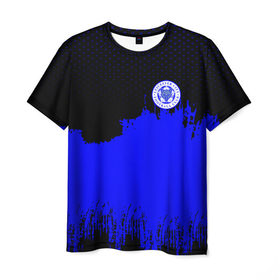 Мужская футболка 3D с принтом Leicester City Original в Екатеринбурге, 100% полиэфир | прямой крой, круглый вырез горловины, длина до линии бедер | 