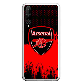 Чехол для Honor P30 с принтом FC Arsenal Original uniform в Екатеринбурге, Силикон | Область печати: задняя сторона чехла, без боковых панелей | football | soccer | арсенал