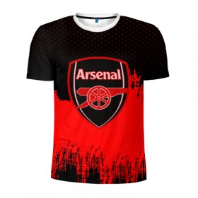 Мужская футболка 3D спортивная с принтом FC Arsenal Original uniform в Екатеринбурге, 100% полиэстер с улучшенными характеристиками | приталенный силуэт, круглая горловина, широкие плечи, сужается к линии бедра | football | soccer | арсенал
