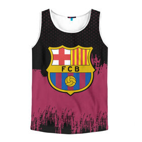 Мужская майка 3D с принтом FC Barcelona Uniform в Екатеринбурге, 100% полиэстер | круглая горловина, приталенный силуэт, длина до линии бедра. Пройма и горловина окантованы тонкой бейкой | football | soccer | барселона