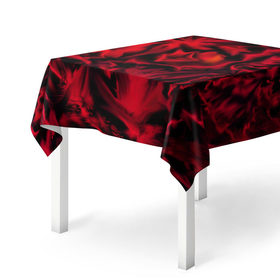 Скатерть 3D с принтом Flame Style (красный) в Екатеринбурге, 100% полиэстер (ткань не мнется и не растягивается) | Размер: 150*150 см | огненный | огонь | пламя