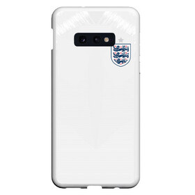 Чехол для Samsung S10E с принтом England home WC 2018 в Екатеринбурге, Силикон | Область печати: задняя сторона чехла, без боковых панелей | cup | england | fifa | russia | world | англия | мира | россия | чемпионат