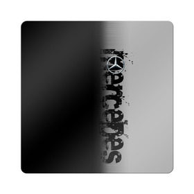 Магнит виниловый Квадрат с принтом MERCEDES BENZ SPORT в Екатеринбурге, полимерный материал с магнитным слоем | размер 9*9 см, закругленные углы | Тематика изображения на принте: mercedes | марка | машины | мерседес