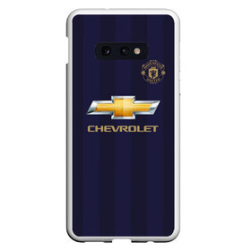 Чехол для Samsung S10E с принтом Man United Форма Away 18 19 в Екатеринбурге, Силикон | Область печати: задняя сторона чехла, без боковых панелей | mu | манчестер юнайтед | мю | форма