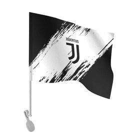 Флаг для автомобиля с принтом Juventus 2018 Original в Екатеринбурге, 100% полиэстер | Размер: 30*21 см | fly emirates | juventus | ronaldo | клуб | линии | мода | модные | мяч | реал мадрид | спорт | спортивные | стиль | футбол | футбольный клуб | экстрим | эмблема | ювентус