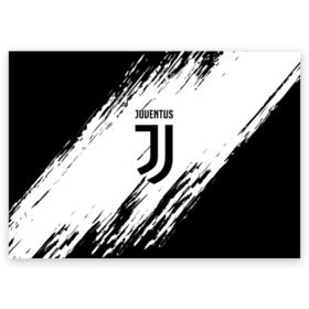 Поздравительная открытка с принтом JUVENTUS SPORT в Екатеринбурге, 100% бумага | плотность бумаги 280 г/м2, матовая, на обратной стороне линовка и место для марки
 | fly emirates | juventus | ronaldo | клуб | линии | мода | модные | мяч | реал мадрид | спорт | спортивные | стиль | футбол | футбольный клуб | экстрим | эмблема | ювентус