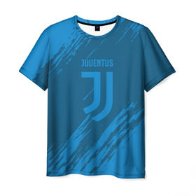Мужская футболка 3D с принтом Juventus 2018 Original в Екатеринбурге, 100% полиэфир | прямой крой, круглый вырез горловины, длина до линии бедер | 