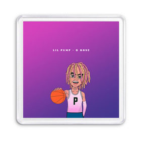 Магнит 55*55 с принтом Lil Pump D Rose в Екатеринбурге, Пластик | Размер: 65*65 мм; Размер печати: 55*55 мм | hip hop | hiphop | lil pump | mc | rap | газзи гарсия | зачитал | клауд | клауд рэп | лил памп | лили | мс | памп | реп | репер | речитатив | рэп | рэпер | трэп | хип | хип хоп | хипхоп | хоп