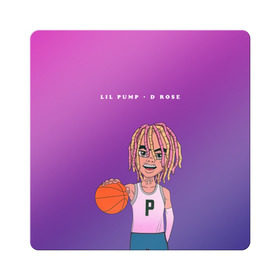 Магнит виниловый Квадрат с принтом Lil Pump D Rose в Екатеринбурге, полимерный материал с магнитным слоем | размер 9*9 см, закругленные углы | hip hop | hiphop | lil pump | mc | rap | газзи гарсия | зачитал | клауд | клауд рэп | лил памп | лили | мс | памп | реп | репер | речитатив | рэп | рэпер | трэп | хип | хип хоп | хипхоп | хоп