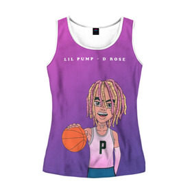 Женская майка 3D с принтом Lil Pump D Rose в Екатеринбурге, 100% полиэстер | круглая горловина, прямой силуэт, длина до линии бедра | hip hop | hiphop | lil pump | mc | rap | газзи гарсия | зачитал | клауд | клауд рэп | лил памп | лили | мс | памп | реп | репер | речитатив | рэп | рэпер | трэп | хип | хип хоп | хипхоп | хоп