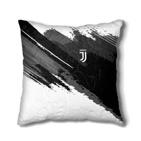 Подушка 3D с принтом FC Juventus Original 2018 в Екатеринбурге, наволочка – 100% полиэстер, наполнитель – холлофайбер (легкий наполнитель, не вызывает аллергию). | состоит из подушки и наволочки. Наволочка на молнии, легко снимается для стирки | Тематика изображения на принте: football | soccer | ювентус