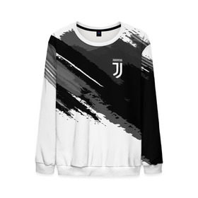 Мужской свитшот 3D с принтом FC Juventus Original 2018 в Екатеринбурге, 100% полиэстер с мягким внутренним слоем | круглый вырез горловины, мягкая резинка на манжетах и поясе, свободная посадка по фигуре | football | soccer | ювентус