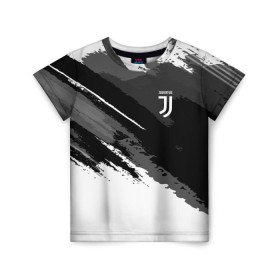 Детская футболка 3D с принтом FC Juventus Original 2018 в Екатеринбурге, 100% гипоаллергенный полиэфир | прямой крой, круглый вырез горловины, длина до линии бедер, чуть спущенное плечо, ткань немного тянется | football | soccer | ювентус