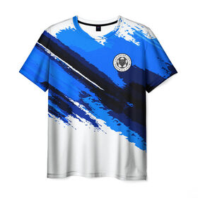 Мужская футболка 3D с принтом FC Leicester Original 2018 в Екатеринбурге, 100% полиэфир | прямой крой, круглый вырез горловины, длина до линии бедер | football | soccer