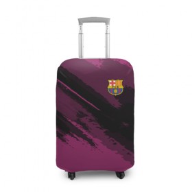 Чехол для чемодана 3D с принтом Barcelona sport в Екатеринбурге, 86% полиэфир, 14% спандекс | двустороннее нанесение принта, прорези для ручек и колес | football | soccer | барселона